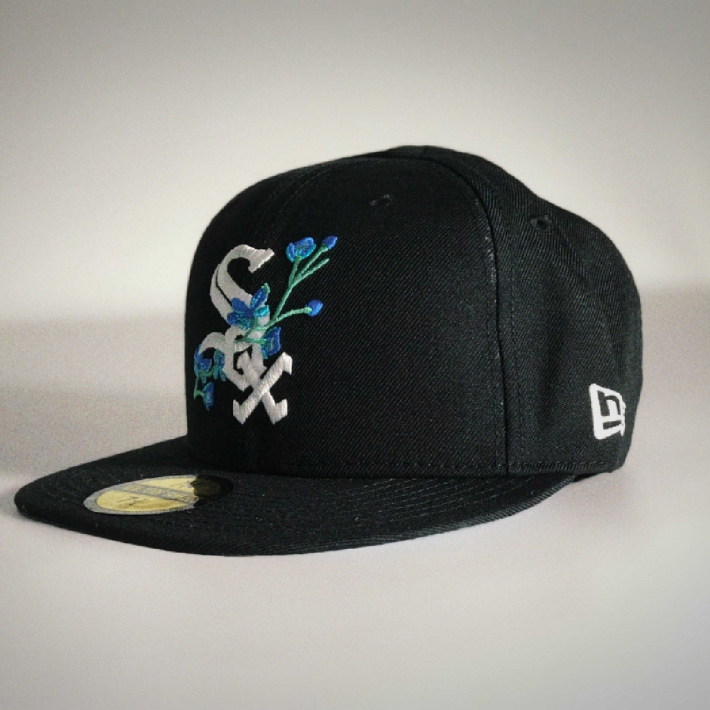 CHICAGO WHITE SOX 2005 WORLD CHAMPIONS FLORAL BRIM NEW ERA FITTED