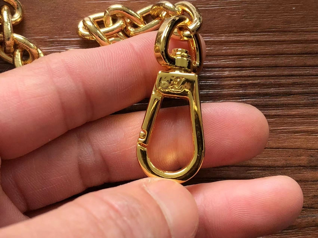 gold lv purse strap extender