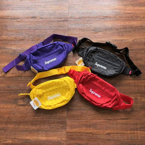 Supreme Waist Bag (FW18) - Violet - Black - Red - Yellow