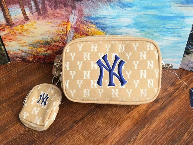 MLB Classic Monogram Jacquard Mini Crossbody Bag New York Yankees