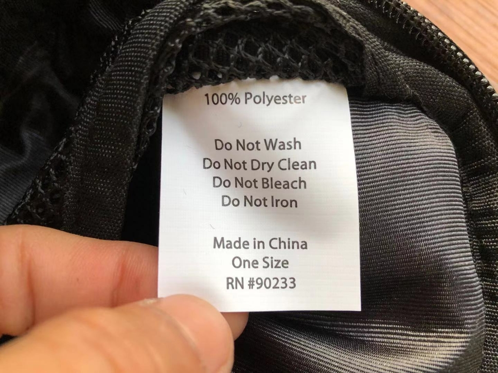 Step 4: Look at the wash tags of your Supreme x Louis Vuitton