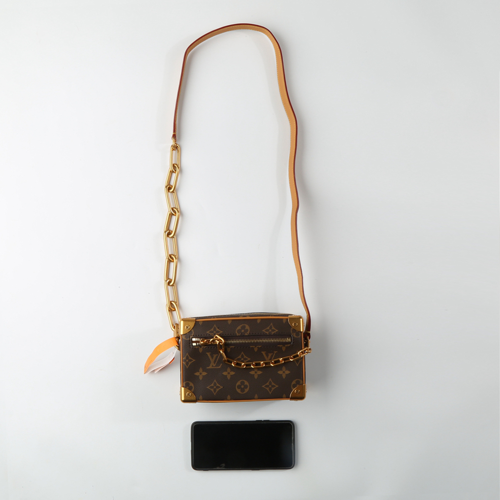 Louis Vuitton White Monogram Leather Legacy Soft Trunk Bag