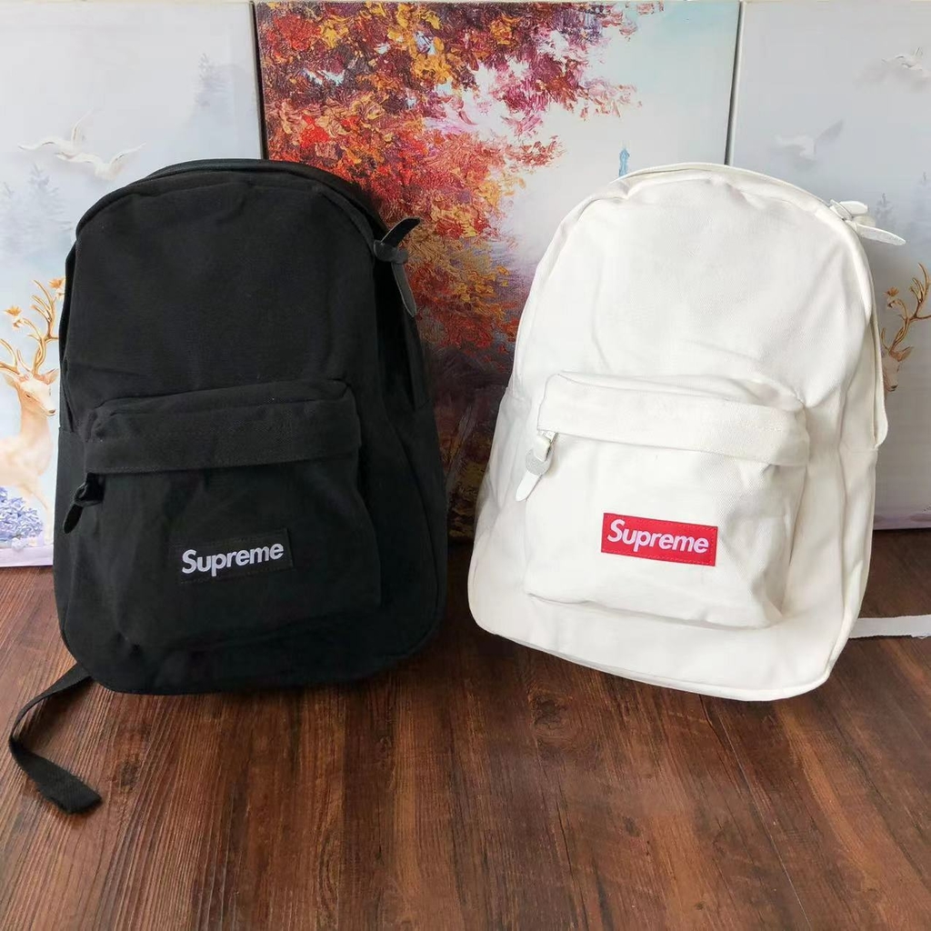 Supreme Canvas Backpack Black 20AW