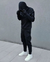 JUEGO DE ROPAS - Nike Sportswear Tech Fleece Hoodie & Joggers Set - Black/Black