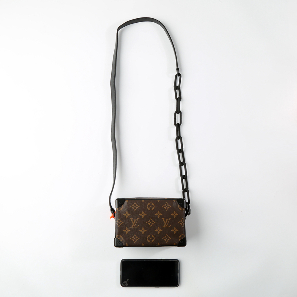 Croisé utility leather crossbody bag Louis Vuitton Brown in