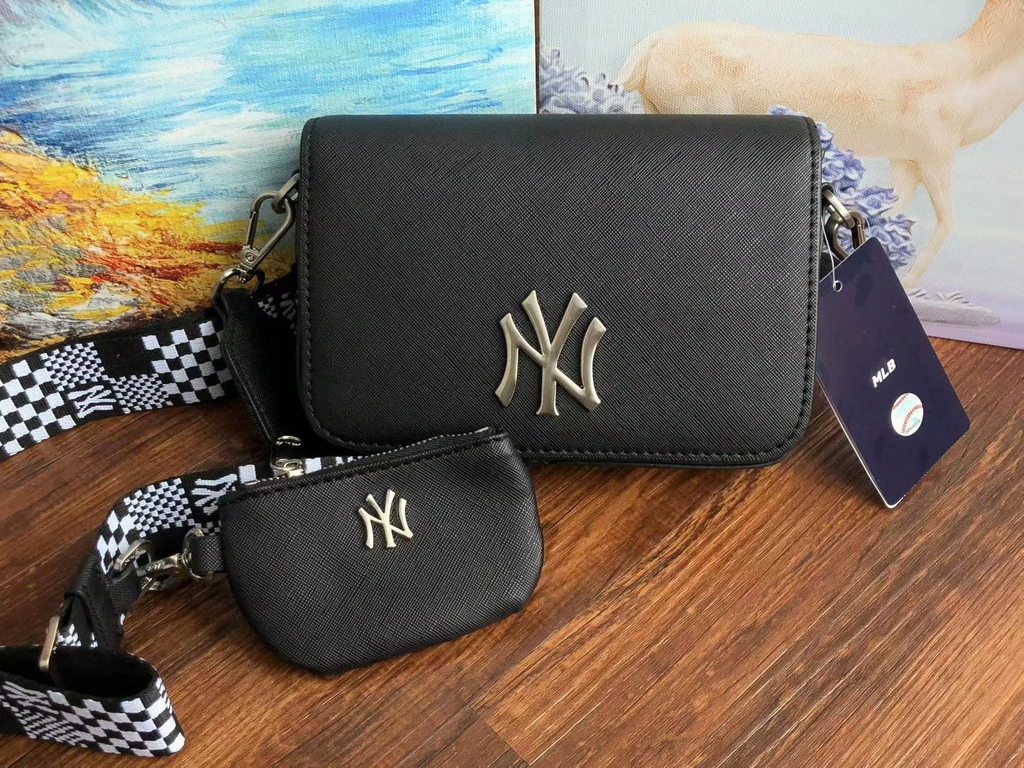 MLB Mini Monogram Crossbody NY (Black), Luxury, Bags & Wallets on Carousell