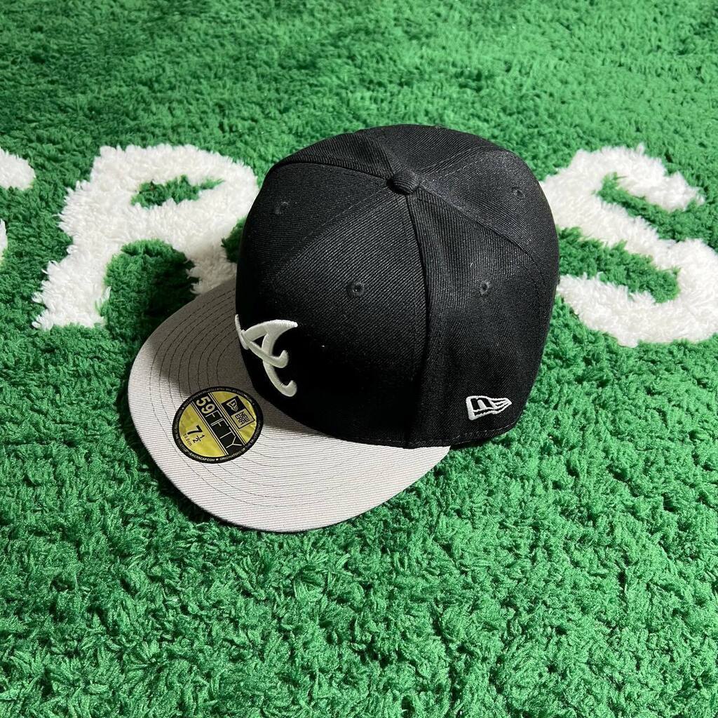  New Era 59Fifty Hat MLB Basic Atlanta Braves Black