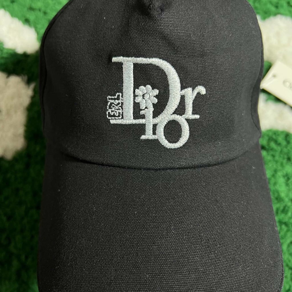 Dior White And Black Dior Oblique Jacquard Baseball Cap - Praise