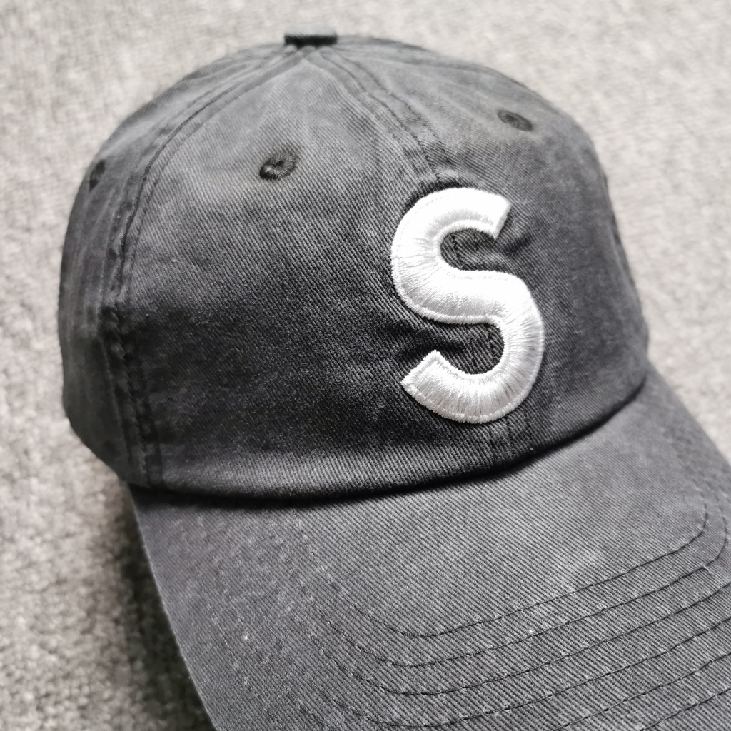 Real vs Fake Supreme S Logo 6 Panel Cap 