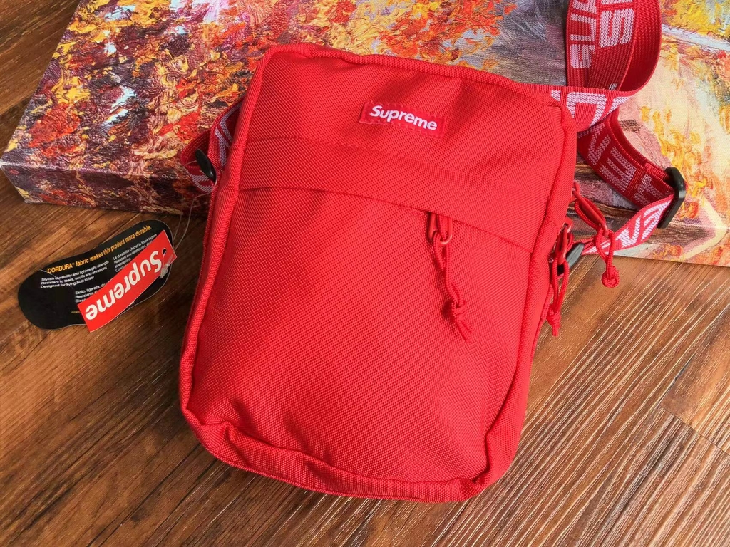 Supreme SS18 Red Shoulder Bag Cordura Fabric