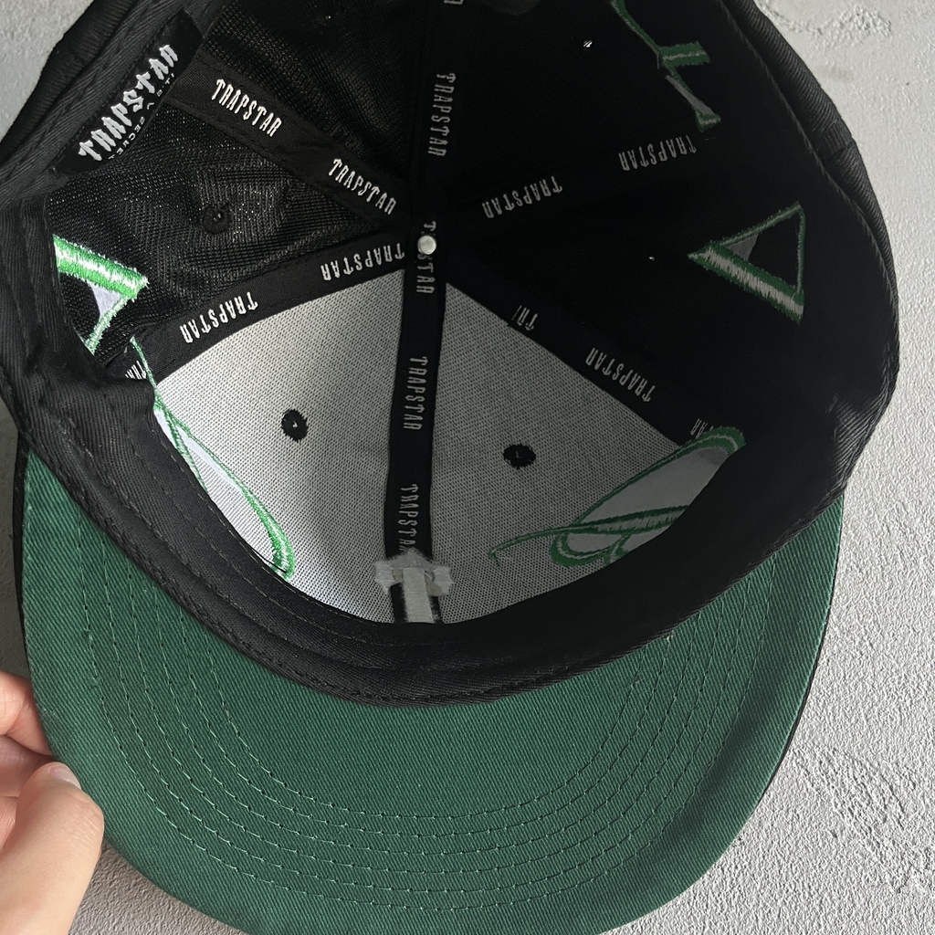 Trapstar Script Fitted Cap Black - Green