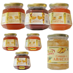 Kit Frutas Amarelas Completo 6 geleias e 1 Compota