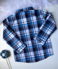 Camisa manga longa xadrez azul - Sid Bee