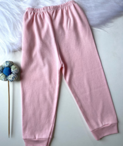 Calça lisa rosa suedine - comprar online