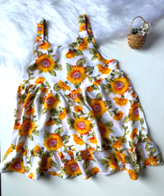 Vestido Elisa Florido laranja na internet