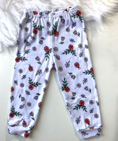 Pijama longo branco estampado Joaninha - Sid Bee