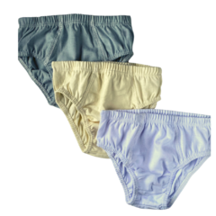 Cueca kit com 3 peças cores diversas