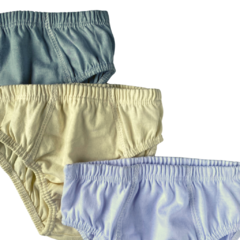 Cueca kit com 3 peças cores diversas - comprar online