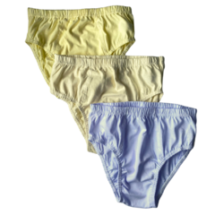 Cueca kit com 3 peças cores diversas na internet