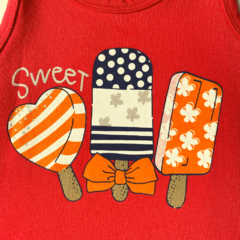 Camiseta regata vermelha Sweet algodão - comprar online