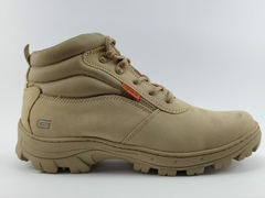 BOTA COTURNO SEGURANÇA EPI CA 100% COURO VIPER AREIA - JH SHOES