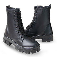 Bota Blogueira Cano Alto de Amarrar FemininaTratorada - comprar online