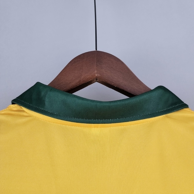 Camisa Liga Retrô Brasil Masculina - Verde e Amarelo