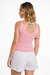 Blusa Feminina Cropped Tricot Rendado (LUPITA) na internet