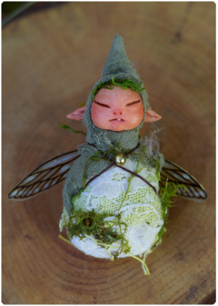 Baby Fairy Art Doll | Elemental Sculpture - nº 23 - TerraTundra - Artes Mágicas