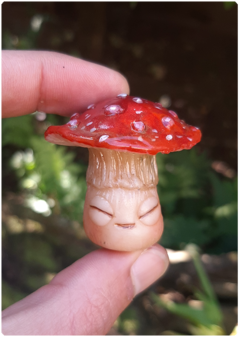 Mushroom Being Amulet 21 - Amanita | Magical Creature Pendant - buy online