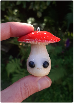 Amuleto Ser Cogumelo 22 - Amanita | Pingente Criatura Mágica