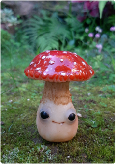 Collectible Miniature: Mushroom Being 07 - Amanita | Fungus Art Doll - buy online