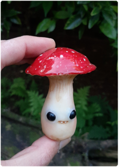 Collectible Miniature: Mushroom Being 09 - Amanita | Fungus Art Doll - buy online