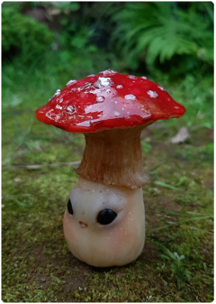 Collectible Miniature: Mushroom Being 10 - Amanita | Fungus Art Doll - buy online