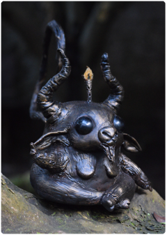 art doll sculpture baphomet magic nature fantasy terratundra art gustavo floering