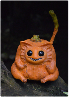 Coprinios, the pumpkin - Night Cutis Collection | Unique Magical Animal OOAK Art Doll