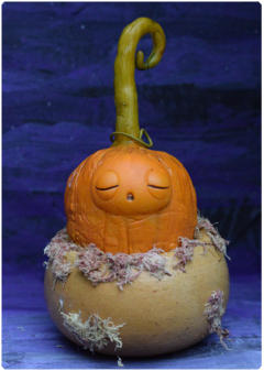 Lil Pumpkin Buds 01 | miniature Art Doll Halloween edition