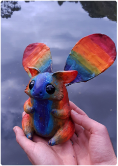 Ecorí - Rainbow Cutis Collection | Unique Magical Animal OOAK Art Doll - buy online