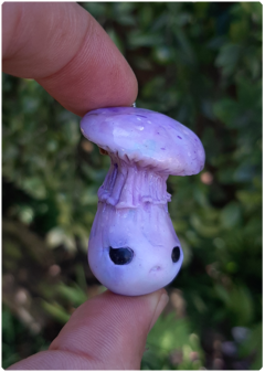 Mushroom Being Amulet 14 - Iridescent Pastel | Magical Creature Pendant - buy online