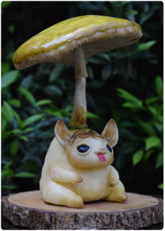 Ozoro, the restless - Mushroom Cutis Collection | Art Doll Magical Fungi Animal - buy online