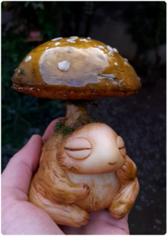 art doll sculpture mushroom magic nature fantasy terratundra art gustavo floering