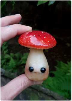 Miniatura Colecionável: Ser Cogumelo 06 - Amanita | Art Doll Fungo na internet