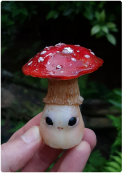 Collectible Miniature: Mushroom Being 10 - Amanita | Fungus Art Doll