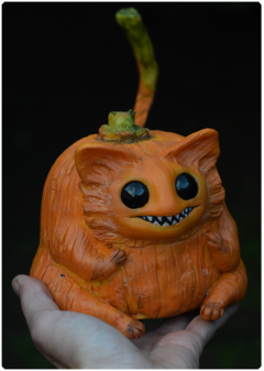 Coprinios, the pumpkin - Night Cutis Collection | Unique Magical Animal OOAK Art Doll - buy online