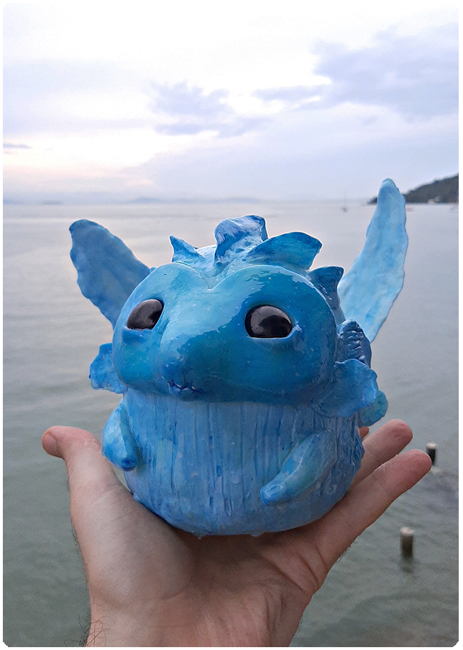 Sea elemental art doll - Sculptures and magical creatures