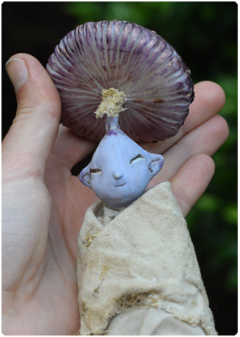 Baby Mushroom Fairy | Elemental OOAK Art Doll Sculpture on internet