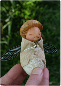 Mushroom Baby Fairy Art Doll 06 on internet