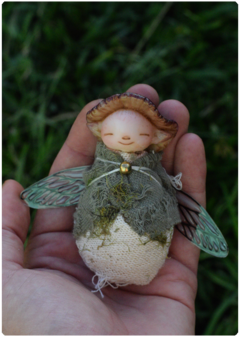 Mushroom Baby Fairy Art Doll 08