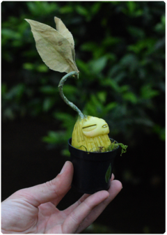 Botanical Sprout 01 | OOAK Art Doll Poseable Plant - online store