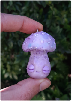 Mushroom Being Amulet 15 - Iridescent Pastel | Magical Creature Pendant